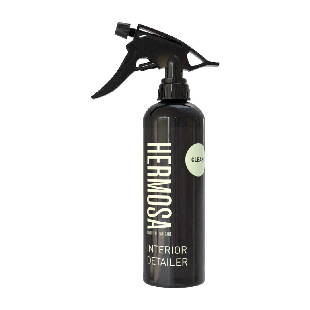 Hermosa Interior Detailer spray bottle.